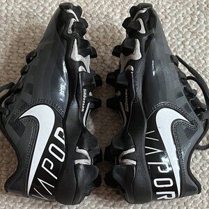 Nike Vapor Edge Shark Boy's Size 12C Black Grey Football Cleats DQH511-001